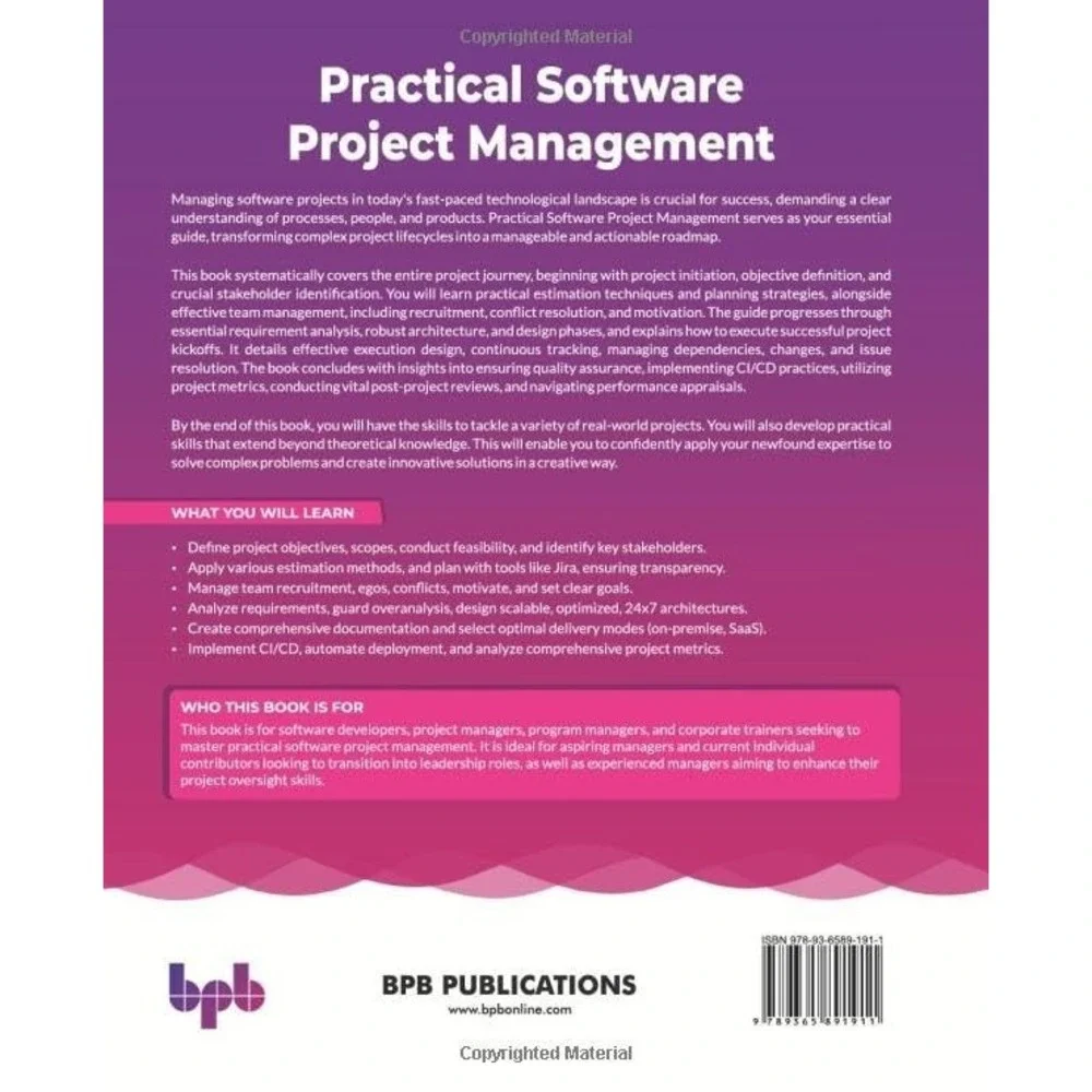 Practical Software Project Management Abhi Basu Thakur BPB Publications New Book